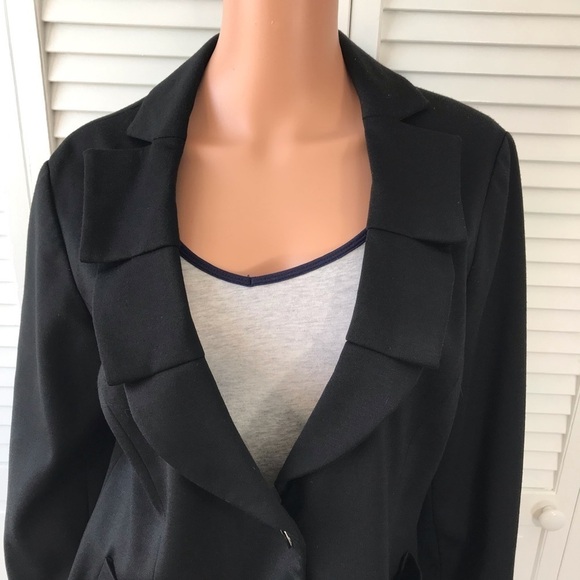 New SANDRO Sportswear Black Blazer Size Large - Picture 2 of 9